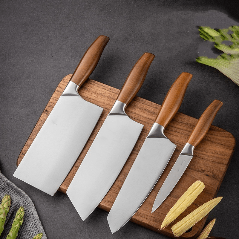 4-Piece Japanese Steel Knife Set