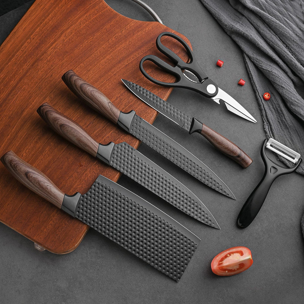 6-Piece German Steel Chef Knife Set