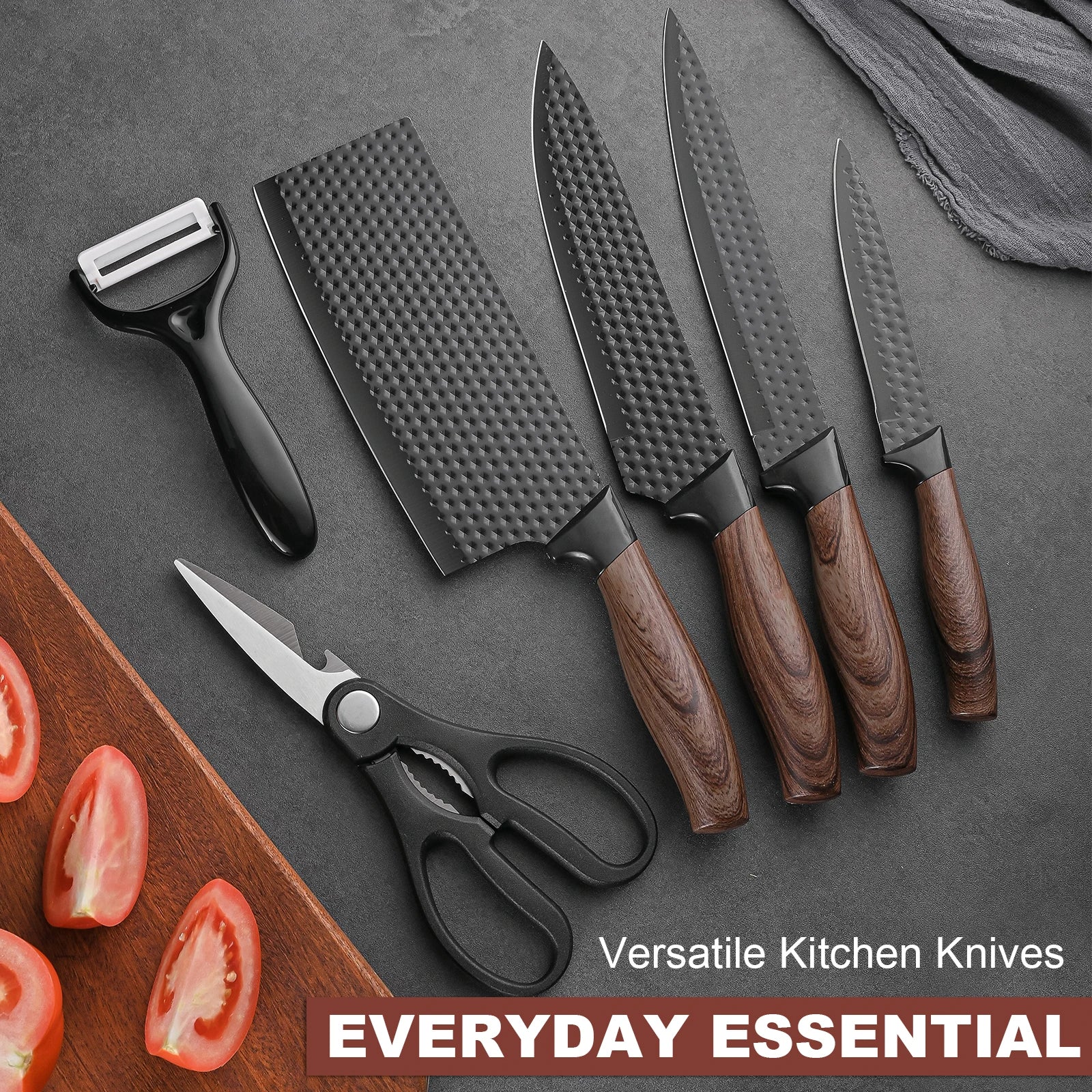 6-Piece German Steel Chef Knife Set